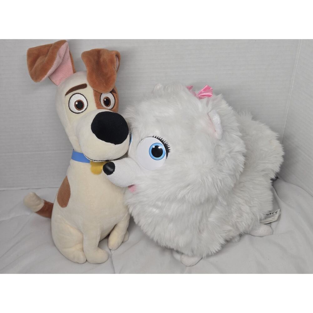 The Secret Life Of Pets Max Gidget Plush Dogs Retired Stuffed Animal